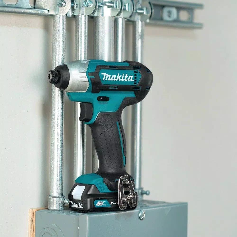 Makita 12V MAX CXT Cordless 1/4 in. Impact Driver Kit with (2) 2.0Ah Batteries, Charger, and Hard Case