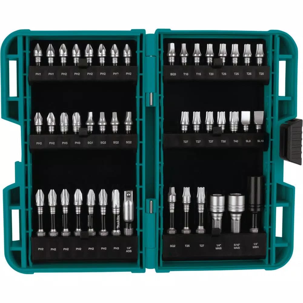 Makita ImpactXPS 45-Piece Impact Bit Set, High-Torque Alloy Steel Screwdriver Bits
