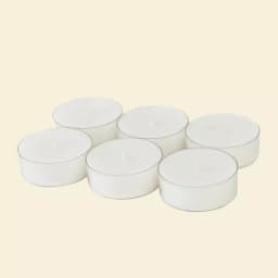 Zest Candle White Mega Oversized Tealight Candles, 2.25 in. Diameter, 10-Hour Burn Time (12-Pack) thumbnail 2