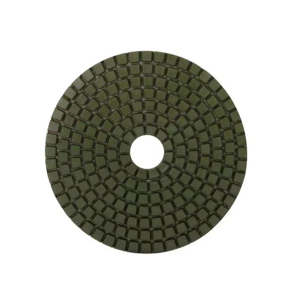 Rubi 4 in. 400 Grit Resin Wet Polishing Pad for Engineered Stone, Concrete, Marble & Granite