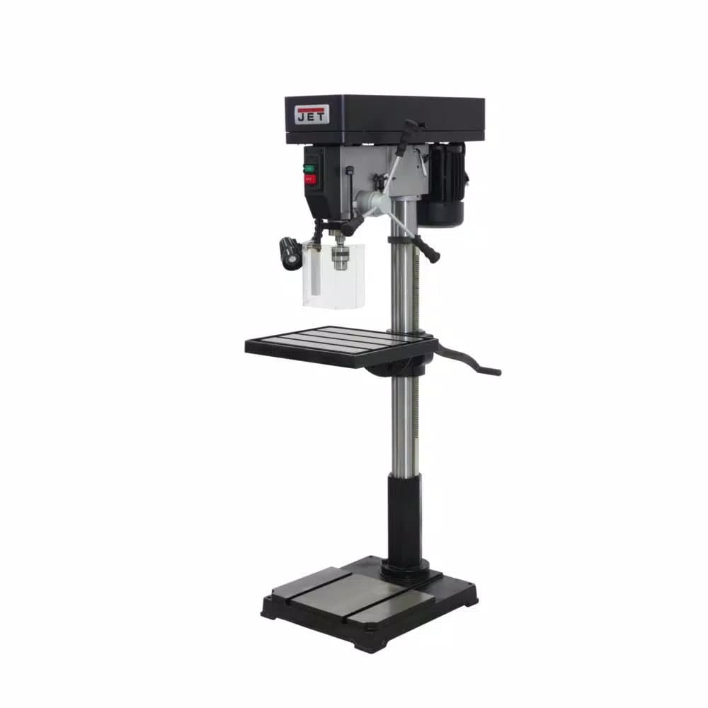 JET 22 in. Industrial Floor Model Drill Press, 12-Speed, 5/8 in. Chuck