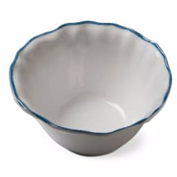 Tag White Melamine Ruffle Rim Serving Bowls, Set of 4 thumbnail 2