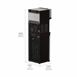 Brio Essential Tri-Temp Bottom-Load Water Cooler Dispenser - Black and Brushed Stainless Steel thumbnail 4