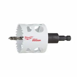 Milwaukee 2-1/8 in. Hole Dozer Bi-Metal Hole Saw with 3/8 in. Arbor & Pilot Bit thumbnail 1