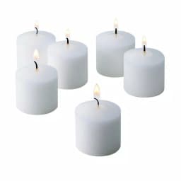 Light In The Dark Fresh Linen Scented Votive Candles, White Paraffin Wax, 10 Hour Burn Time (Set of 72) thumbnail 1