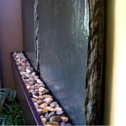 Water Wonders Nojoqui Falls Double Panel Lightweight Slate Wall Fountain with Copper Vein Trim thumbnail 3