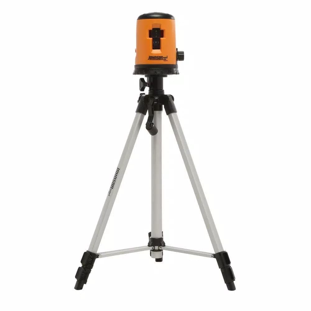 Johnson Self-Leveling Cross-Line Laser Level Kit with Tripod and Carrying Case