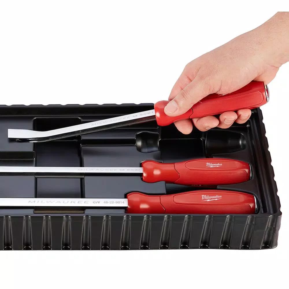 Milwaukee 14-Piece Mechanic Tool Set: Pry Bars, Hook & Pick, and Screwdriver Set