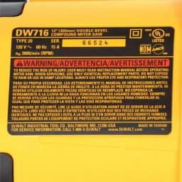 DeWalt 12 in. Double-Bevel Compound Miter Saw, 15 Amp, Corded thumbnail 7