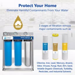 Express Water 3-Stage Whole House Water Filtration System - Heavy Metal & Contaminant Removal thumbnail 2