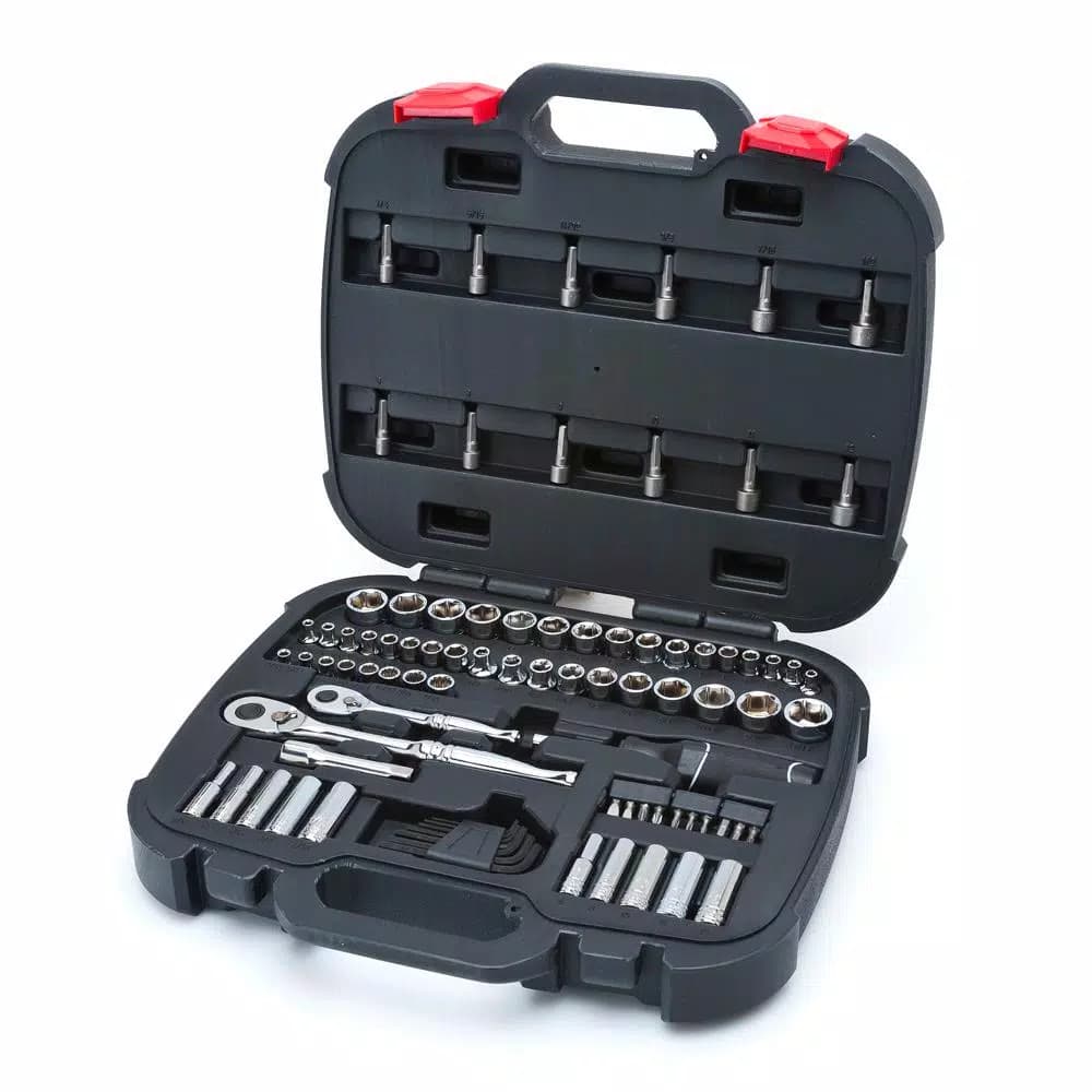 Husky 103-Piece Mechanics Tool Set with 11-Piece 3/8 in. Drive Pass-Thru Starter Set