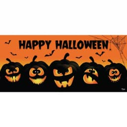 My Door Decor 7 ft. x 16 ft. Jack-O-Lantern Halloween Garage Door Banner Mural thumbnail 1