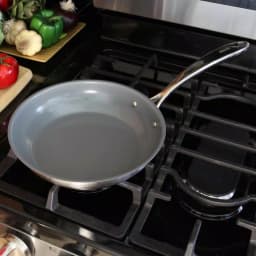 Chantal Induction 21 Steel 10 in. Stainless Steel Ceramic Nonstick Frying Pan, Brushed Stainless Steel thumbnail 4