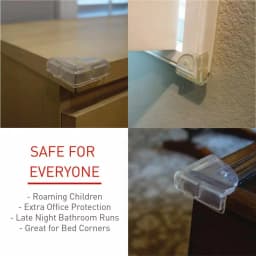 SecurityMan CORNERSTOP Baby Proofing Safety Corner Guards, 12-Pack Clear Edge Protectors thumbnail 7