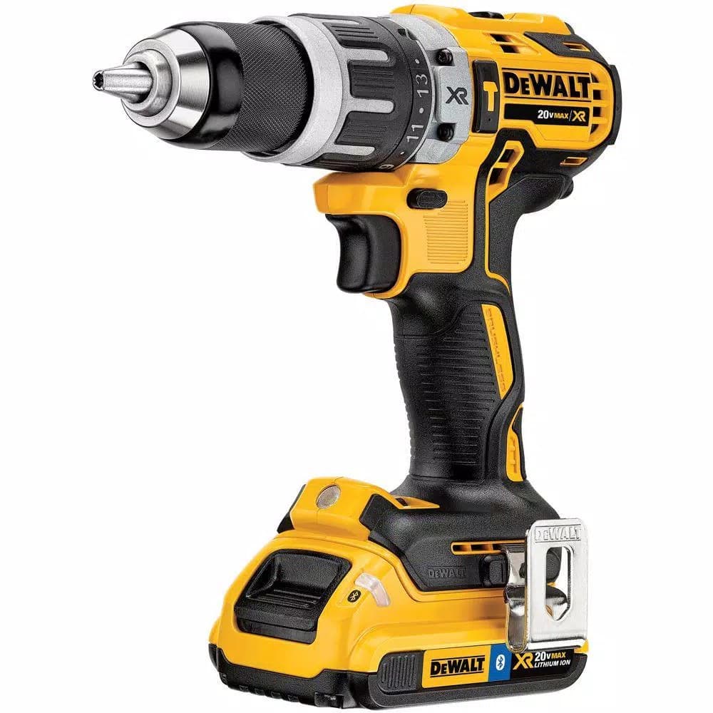 DEWALT 20V MAX XR Brushless 1/2 in. Hammer Drill/Driver Kit with (2) 2.0Ah Bluetooth Batteries