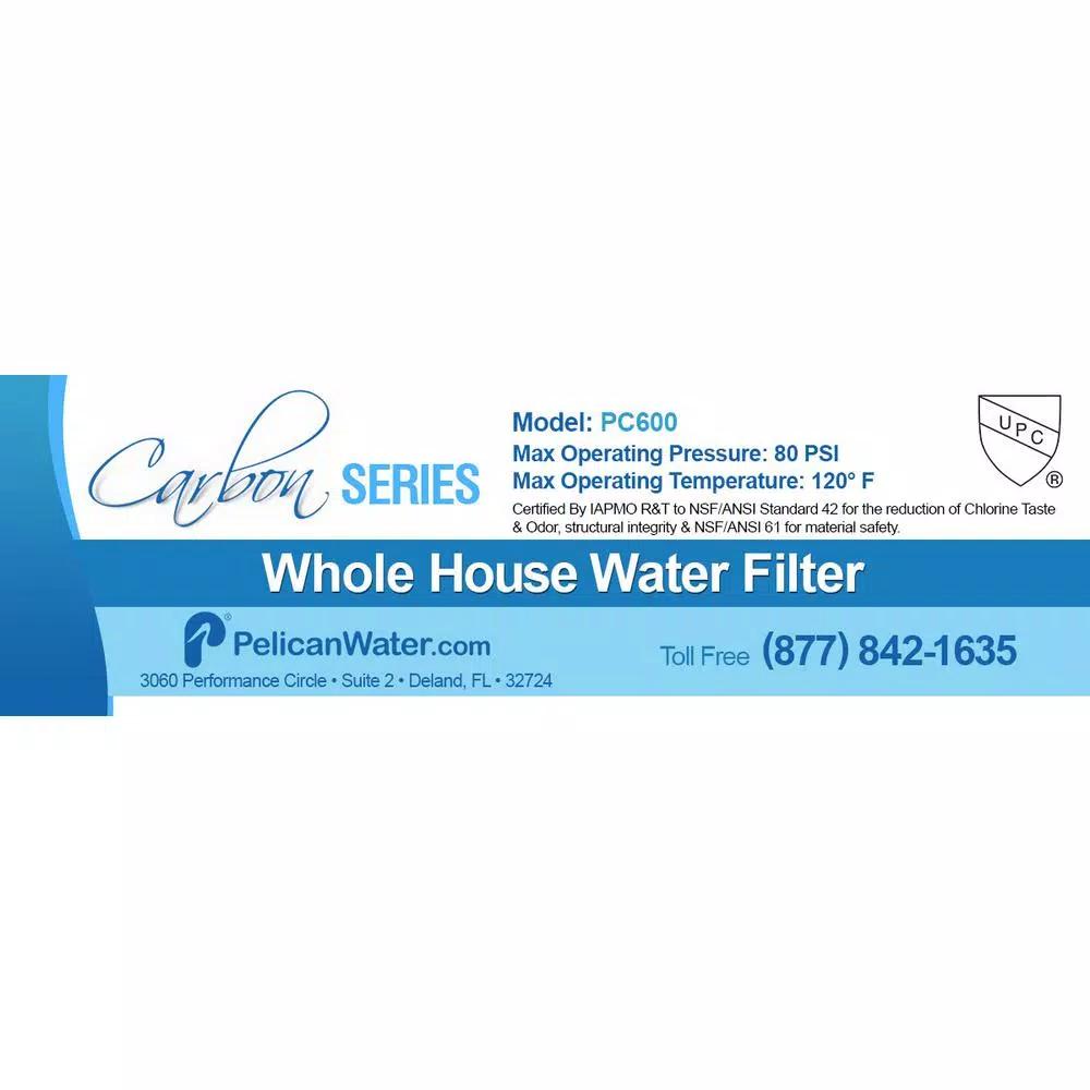 Pelican Water PC600 Carbon Replacement Media for Whole House Drinking Water Filter