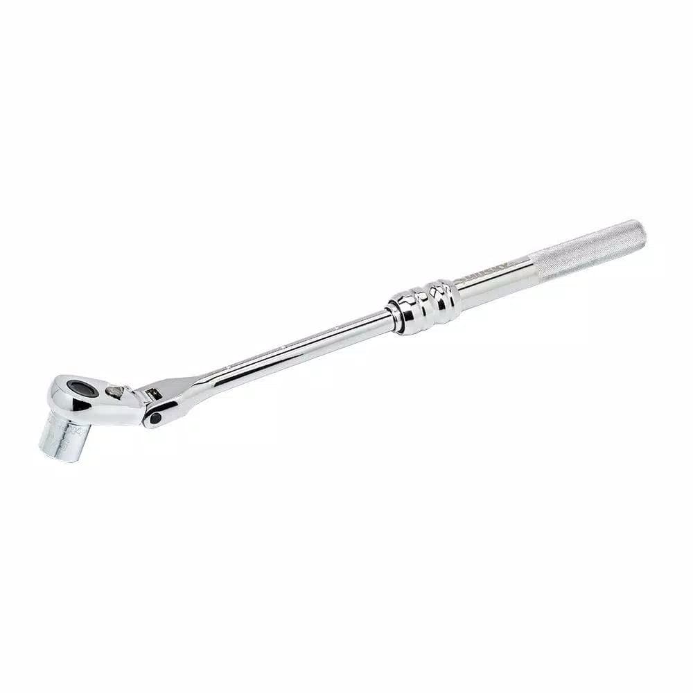 Husky 3/8 in. Drive Flex-Head Extendable Ratchet, 10 in. to 15 in.