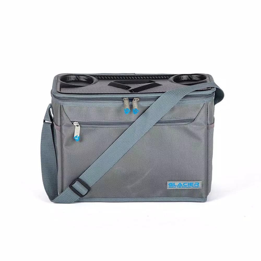 Glacier Coolers IceChip 15 Qt. Grey Soft-Side Cooler with Rigid Foam Insulation