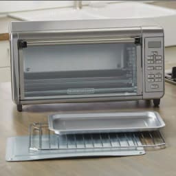 BLACK+DECKER 1550W Extra-Wide Digital Convection Toaster Oven, 8-Slice, Stainless Steel thumbnail 5