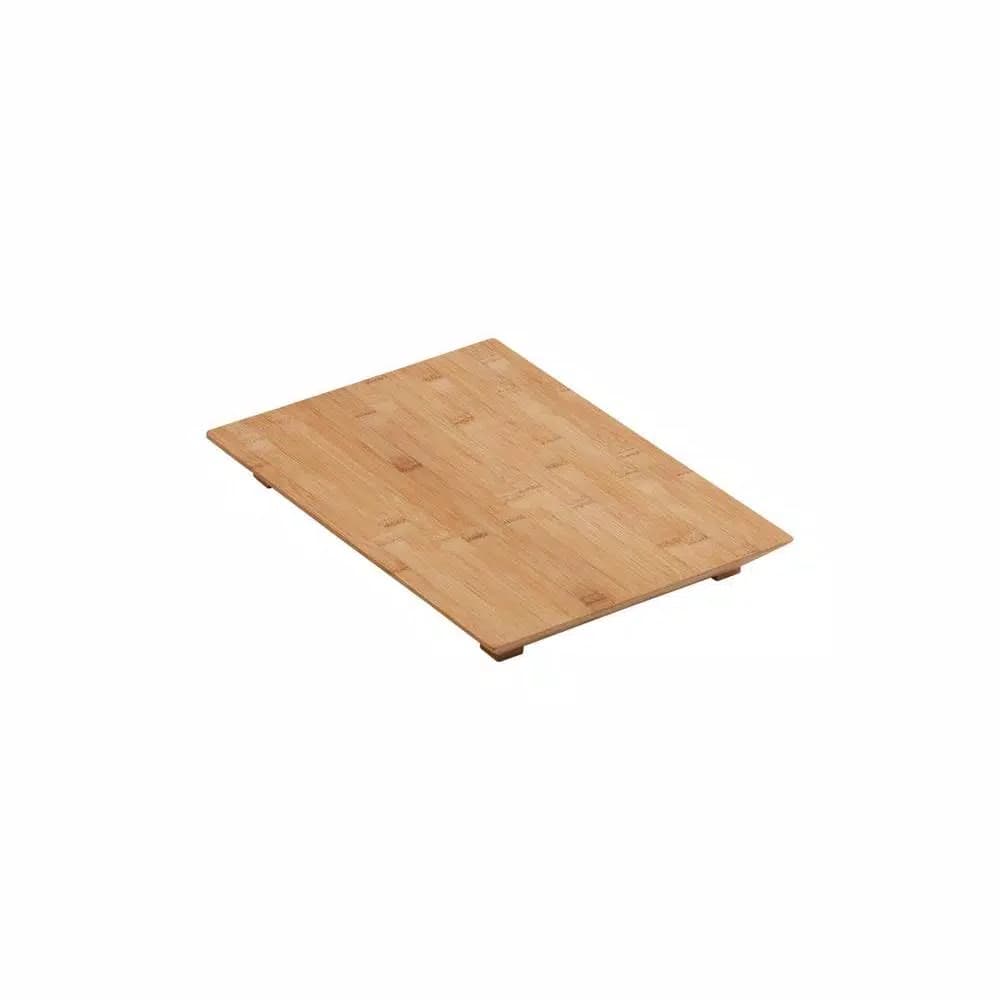 KOHLER Poise Bamboo Cutting Board, Dishwasher Safe, Fits K-3158 K-3159 K-3160 K-3161 K-3672 K-3673 K-3671 Sinks