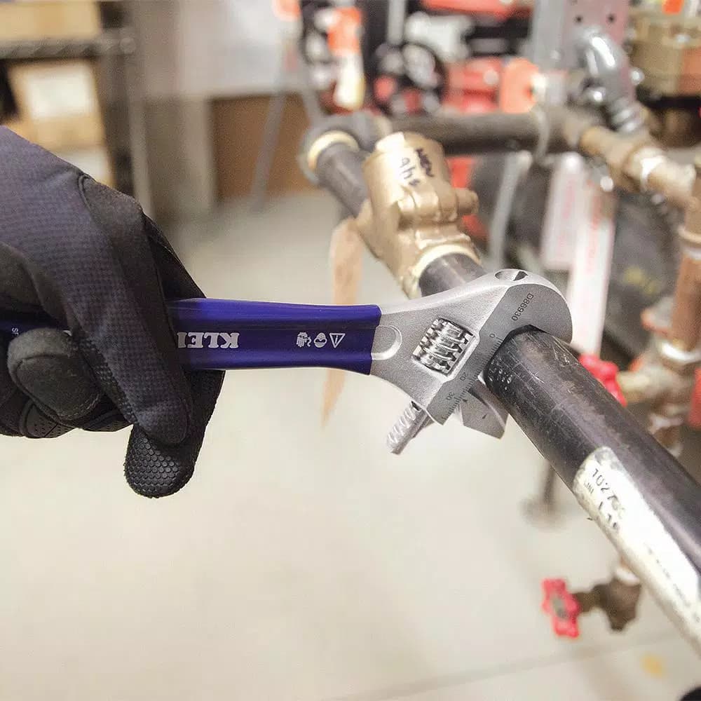Klein Tools 10 in. Reversible Jaw 2-in-1 Adjustable and Pipe Wrench