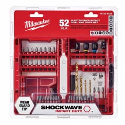Milwaukee SHOCKWAVE 52-Piece Electrician's Drill and Drive Bit Set thumbnail 3