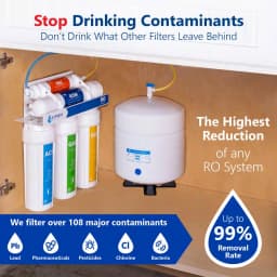Express Water 5-Stage Reverse Osmosis Water Filtration System with Faucet and 4 Gallon Tank, 100 GPD thumbnail 2