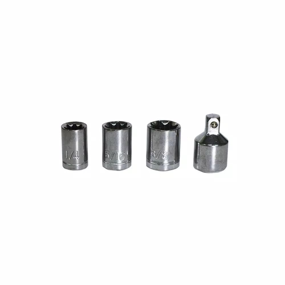 Best Value 40-Piece 1/4 in. and 3/8 in. Ratchet & Socket Set, SAE and Metric, High Carbon Steel