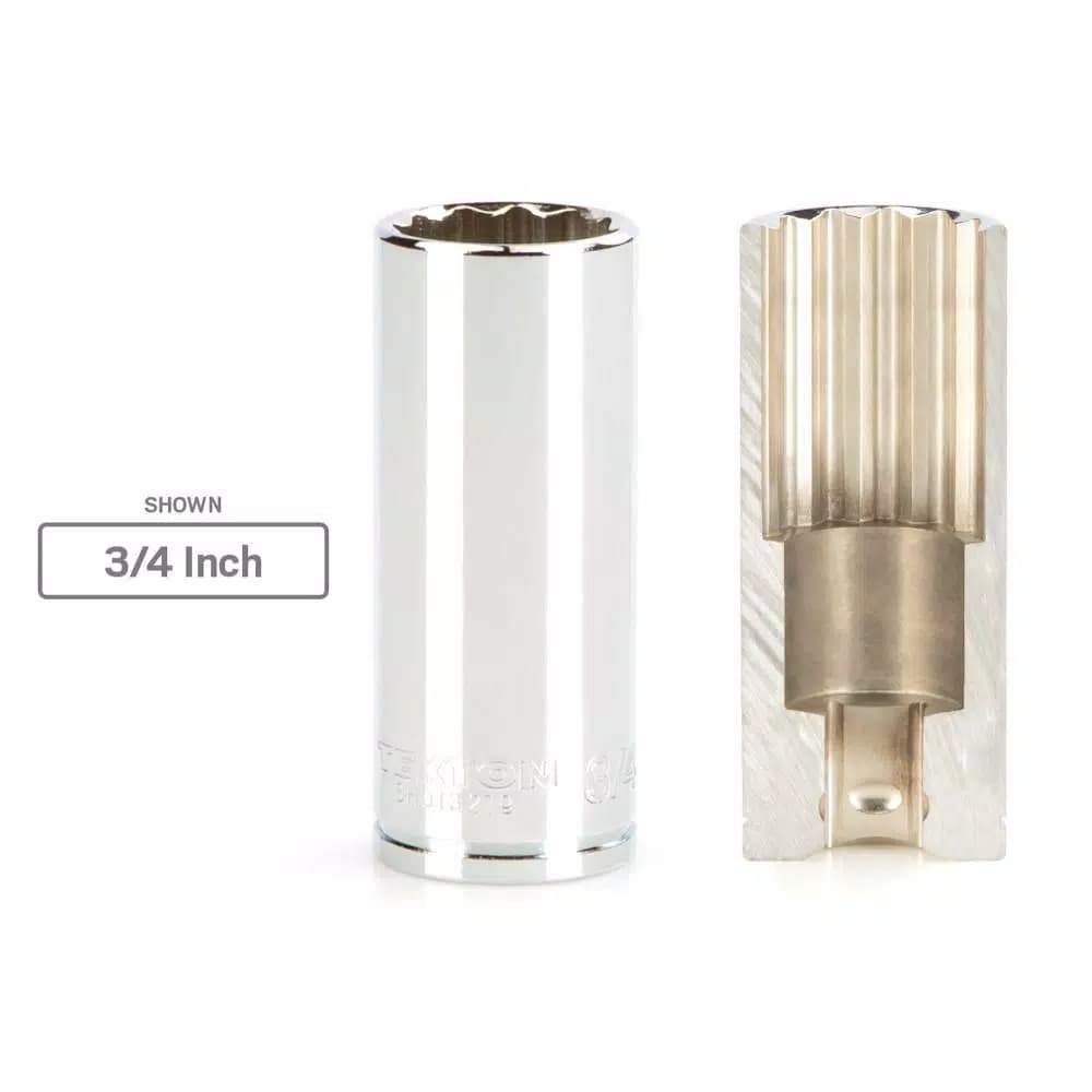 TEKTON 7/16 in. Deep 12-Point Socket, 3/8 in. Drive