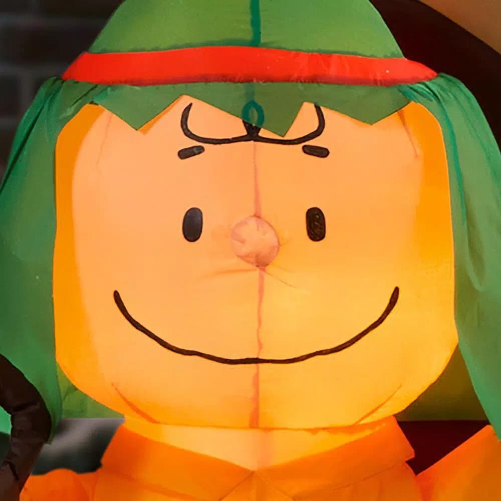 Peanuts 6 ft. Peanuts Nativity Scene Inflatable Christmas Yard Decoration with LED Lights