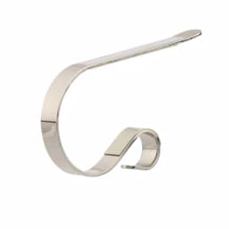 Original MantleClip Silver Adjustable Metal Christmas Stocking Holder Set with Clip-On Icons, 4-Pack thumbnail 3