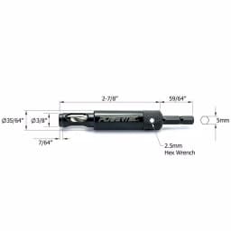 POWERTEC 5 mm Self-Centering Steel Drill Bit with Hex Shank thumbnail 2