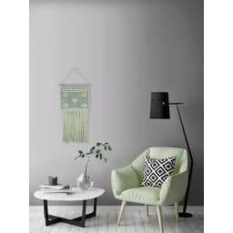 Unbranded Marmont Hill Light Green Macrame Wall Tapestry - Hand Woven Cotton Wall Hanging thumbnail 5