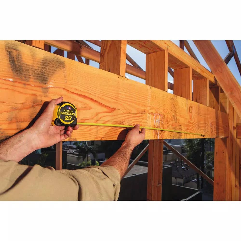 STANLEY FATMAX 25 ft. Tape Measure with MAXSHIELD Coating and Twin-Core Ergonomic Design