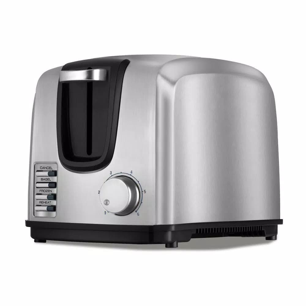 Black+Decker 2-Slice Stainless Steel Pop-Up Toaster with Browning Control