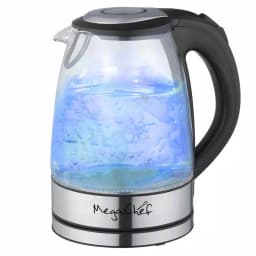 MegaChef 1.7L Glass and Stainless Steel Electric Tea Kettle, 7-Cup Capacity thumbnail 1