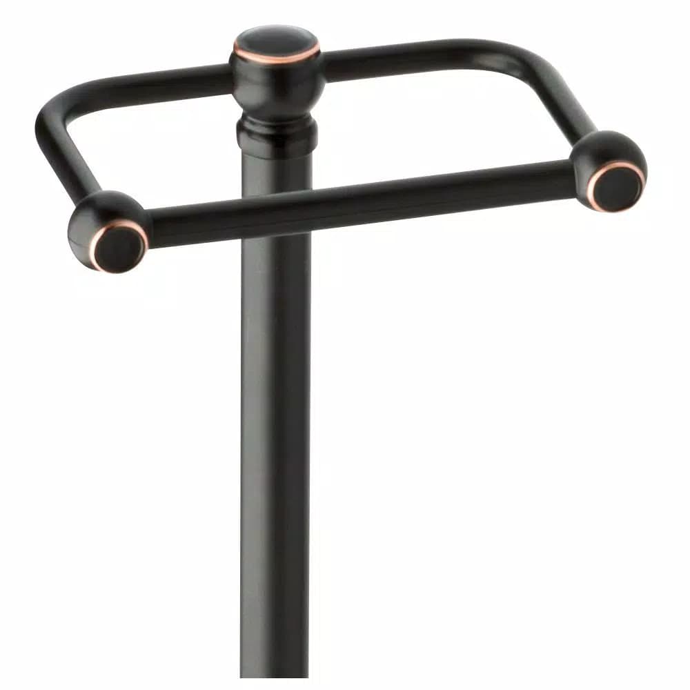 Delta Porter Telescoping Pivoting Freestanding Toilet Paper Holder, Oil Rubbed Bronze