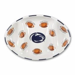 Magnolia Lane Penn State Nittany Lions Officially Licensed Ceramic Football Tailgating Serving Platter thumbnail 1