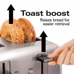 Hamilton Beach Professional 4-Slice Stainless Steel Wide Slot Toaster thumbnail 6