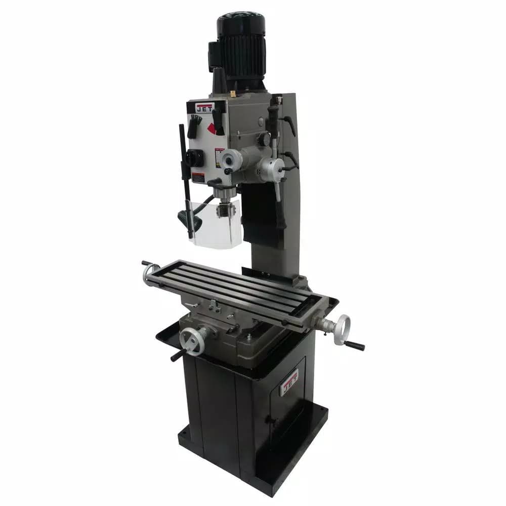 JET JMD-45GHPF Geared Head Square Column Mill Drill Press with Power Downfeed