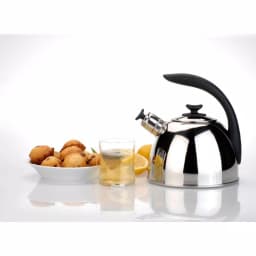 BergHOFF Essentials 10-Cup Stainless Steel Whistling Tea Kettle with Ergonomic Handle thumbnail 3