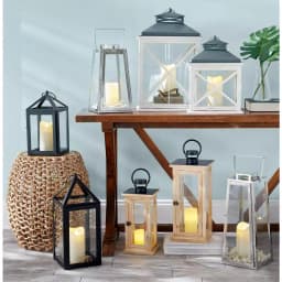 LUMABASE 3-Piece Round Flameless LED Wax Candle Set with Remote Control, Color Changing Pillar Candles thumbnail 2