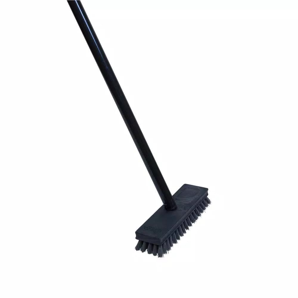 Quickie Professional Deck Scrub Brush with 54 in. Long Handle, 4-Pack