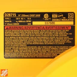 DEWALT 14 in. 15 Amp Corded Cut-Off Saw with 4000 RPM Motor thumbnail 12