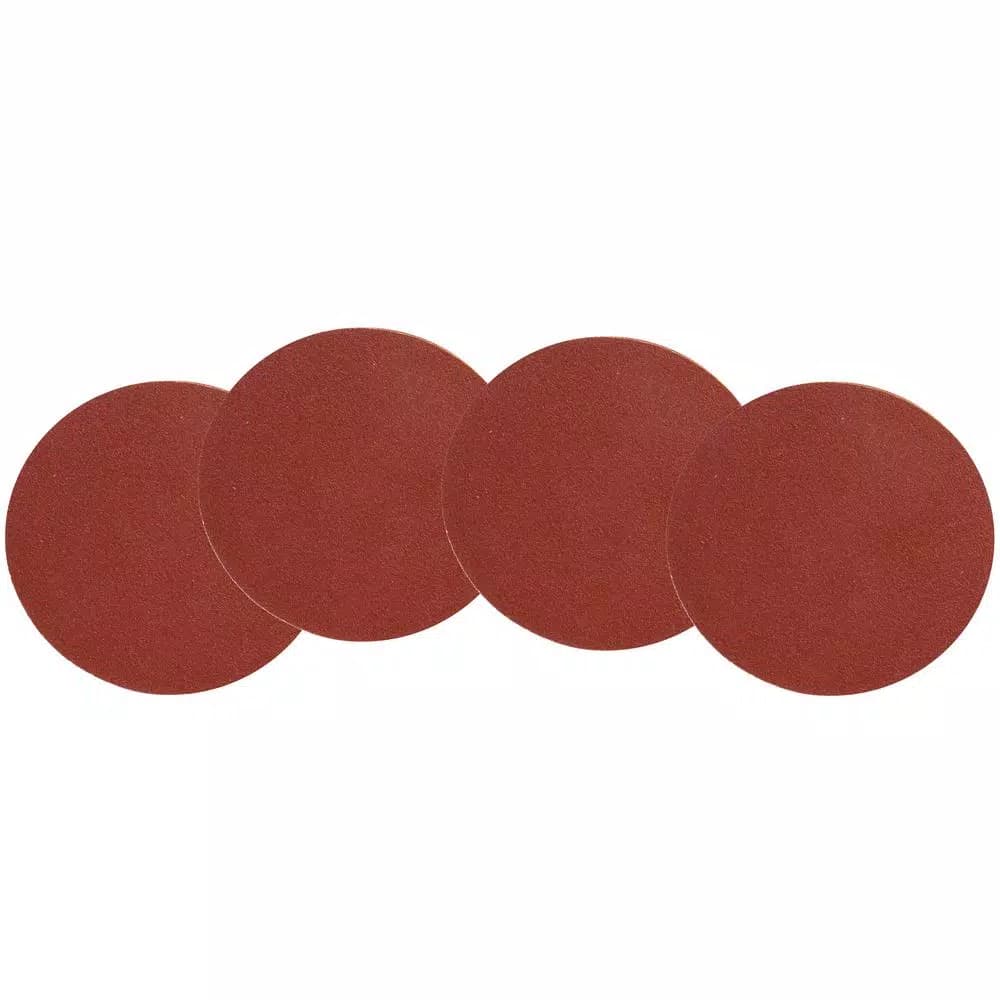 WEN 12 in. 120-Grit Adhesive-Backed Disc Sandpaper, 4-Pack