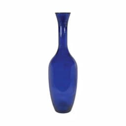 Titan Lighting Chloe 39 in. Deep Blue Glass Trumpet Floor Vase thumbnail 1