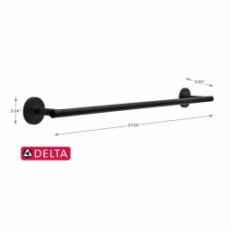 Delta Lyndall 24 in. Towel Bar, Matte Black thumbnail 5