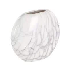 LITTON LANE 8 in. Gray Ceramic Decorative Marbled Vases, Set of 3 thumbnail 4