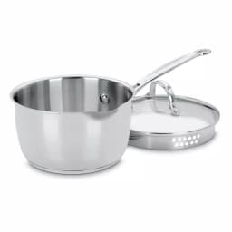 Cuisinart Chef's Classic 2 Qt. Stainless Steel Saucepan with Glass Lid thumbnail 1