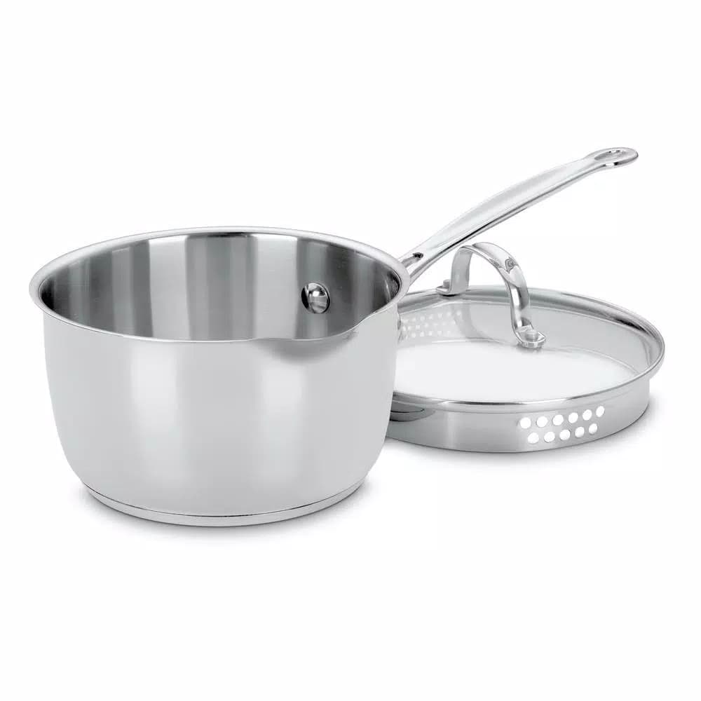 Cuisinart Chef's Classic 2 Qt. Stainless Steel Saucepan with Glass Lid